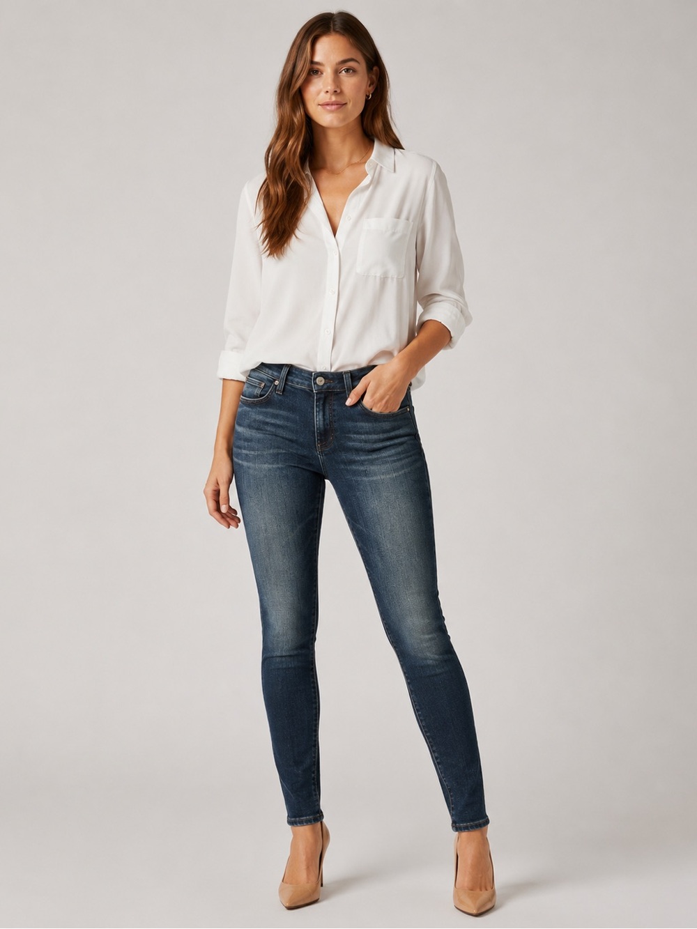 AG Jeans Adriano Goldschmied Prima Mid Rise Cigarette Size 25